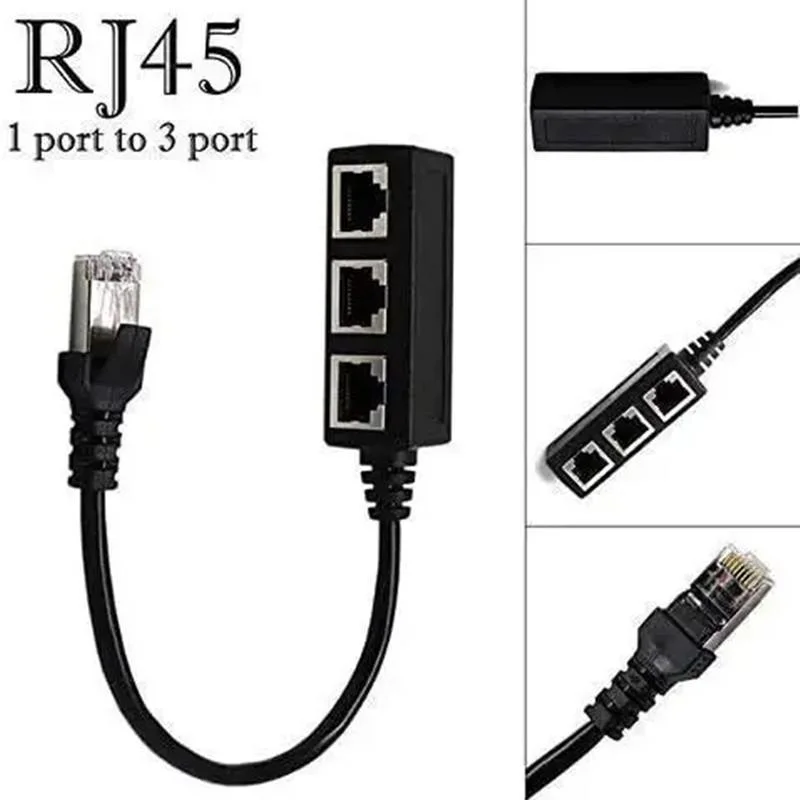 

Ethernet разветвитель RJ45 1 male to 3 female