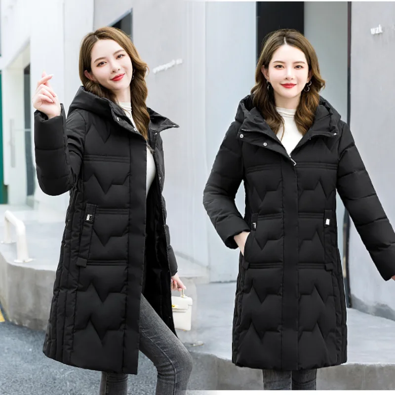 GRELLER High Quality Women Winter Long Parkas Hooded Fur Collar Warm Thicken Snow Wear Ladies Female Coat Jacket Winter Clothes