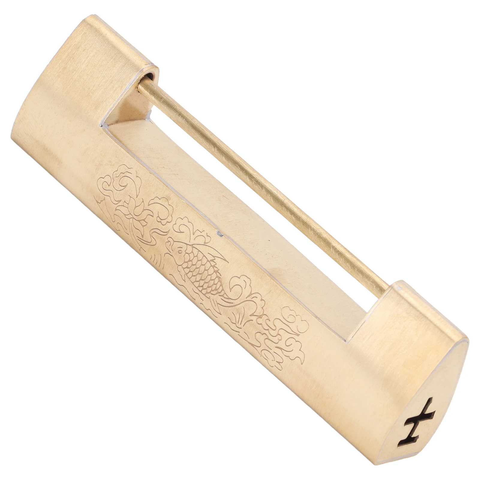 Винтажный висячий замок из латуни с интервалом 8 см