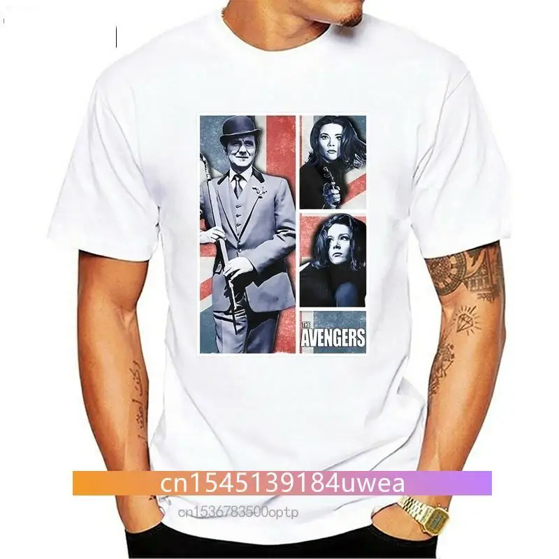 New 2021 The  T-Shirt John Steed Emma Peel Tee Sixties Macnee Rigg Cult TV TEE Shirt Summer Style Casual Wear