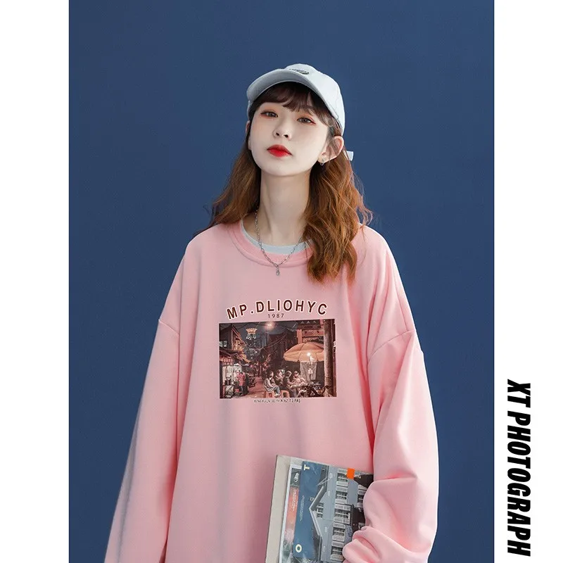 Женские толстовки пальто Спортивная Толстовка Корейская уличная одежда худи