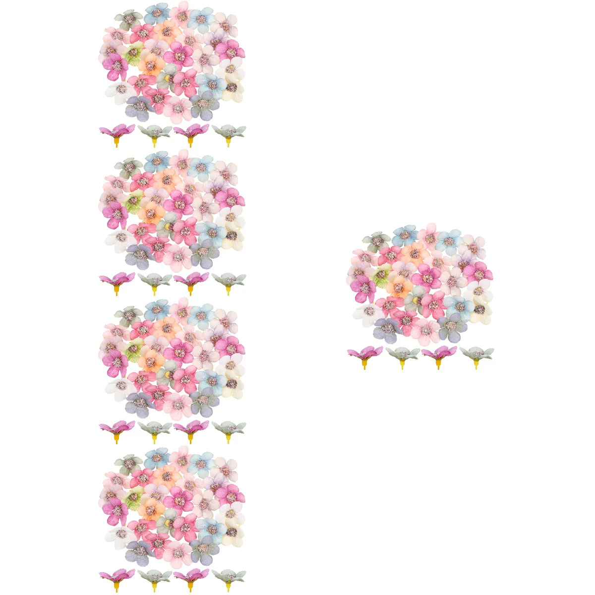 

250 Pcs Fake Flower Heads Home Decor Scrapbooking Craft Daisy Wedding Decor Artificial Flower Silk Flower Wreath Craft Daisy