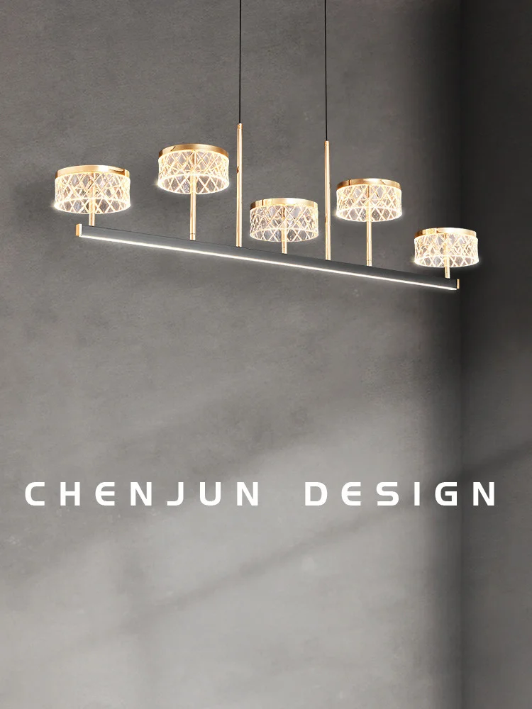 

Подвесной светильник, потолочный прозрачный светильник, круглая дизайнерская Светодиодная лампа для кухонного островка в отеле, винтажный...