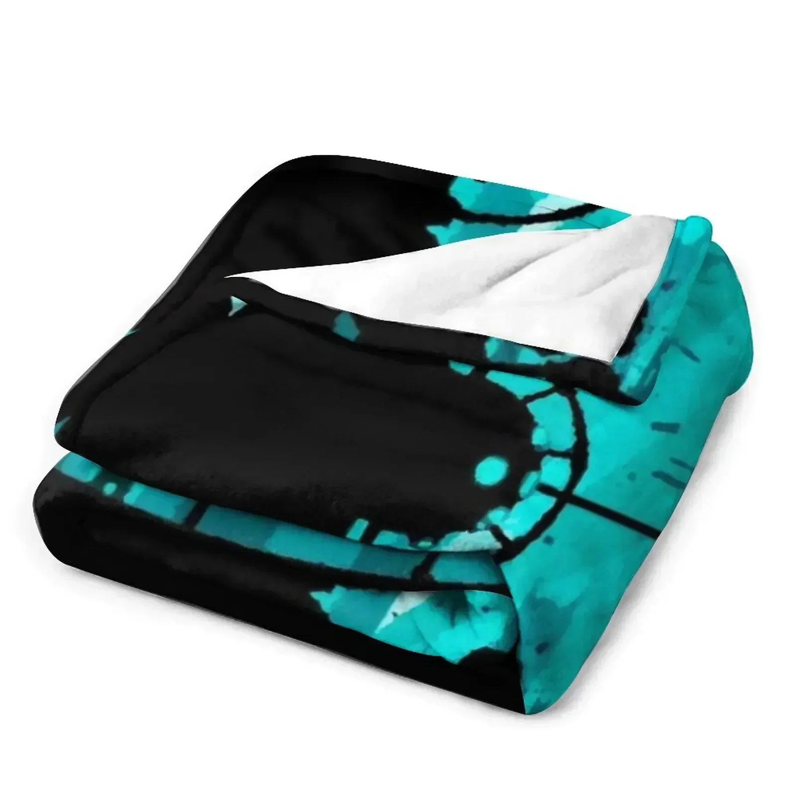 Синее одеяло Bioshock лохматое мягкое плюшевое клетчатое модное для диванов