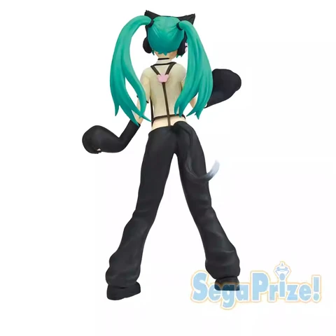 Официальный в наличии Sega Spm Hatsune Miku Project Diva Cat Версия Фигурка Призовая модель Коллекционный подарок для фанатов и коллекционеров
