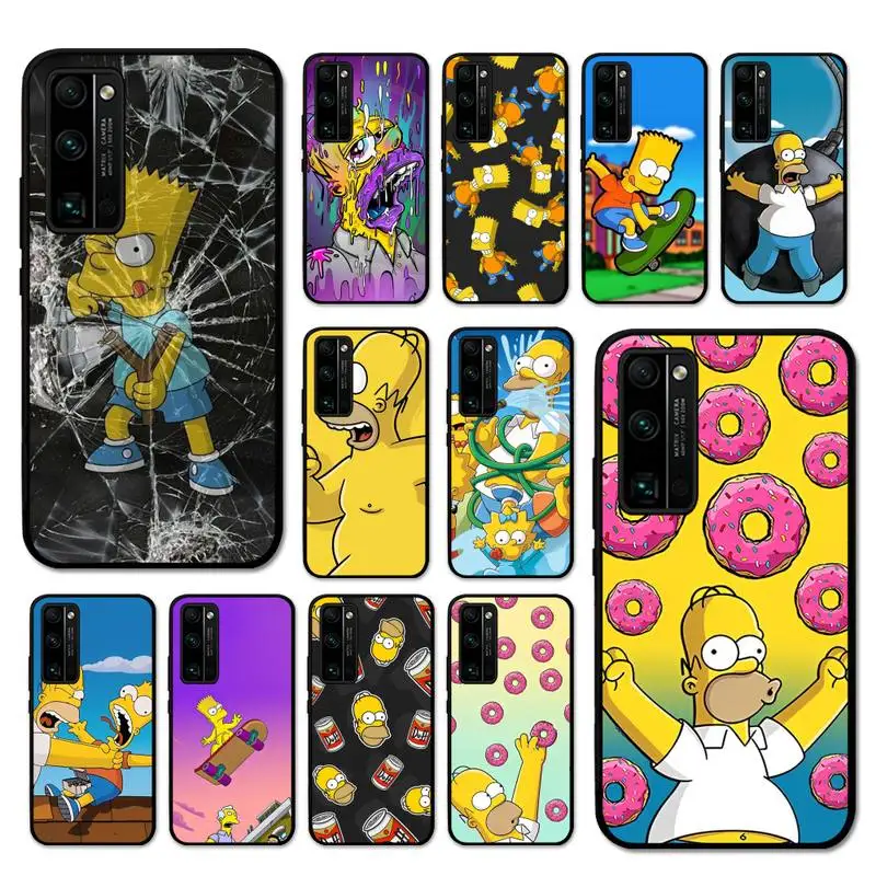 

Disney Simpson Phone Case for Huawei Honor 10 i 8X C 5A 20 9 10 30 lite pro Voew 10 20 V30