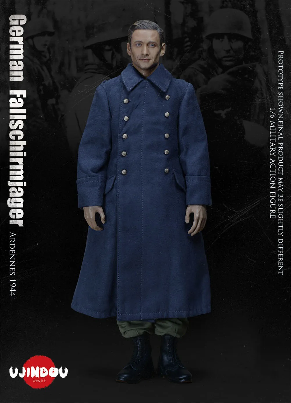 

1/6 UJINDOU UD9009 WWII Series Battlefield Arden Campaign Army Soldier German Full Set Moveable Figure Gift For Collect