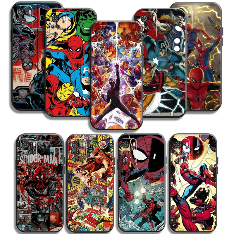 

Marvel Avengers Phone Cases For Xiaomi Redmi 7 7A 9 9A 9T 8A 8 2021 7 8 Pro Note 8 9 Note 9T Funda Soft TPU Coque