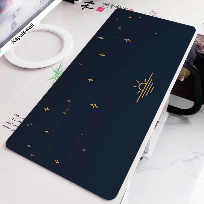 

Black White Gaming Mouse Pad Kawaii Mousepad Pc Gamer 90x40 DeskMat Large Pink Mausepad Keyboard Computer Table Decoratio Carpet