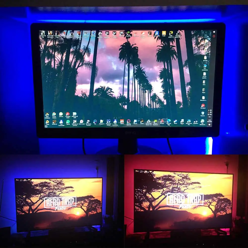 Светодиодная лента RGB 5050 с Wi-Fi управлением гибкая лампа диодами 12 В постоянного