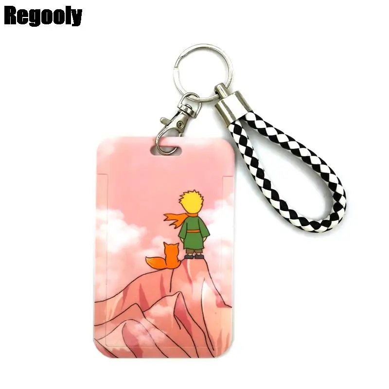 

Little prince Light pink Fashion Lanyard ID Badge Holder Bus Pass Case Cover Slip Bank Credit Card Holder Strap Card Holder