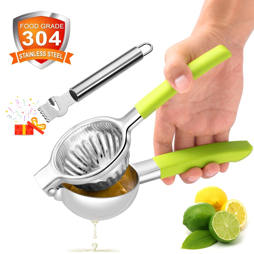 

Lemon Squeezer with Scraper 304 Stainless Steel with 3.3inch Large Bowl