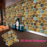 home decoration peel and stick wallpaper backsplash kitchen bathroom wall sticker waterproof self adhesive wall tiles for bar