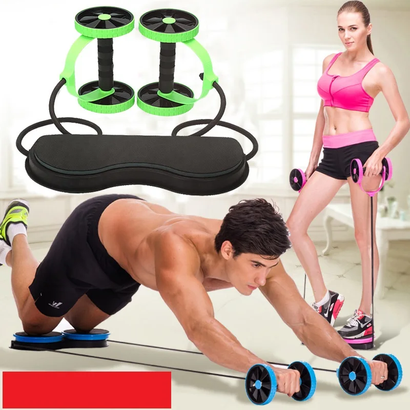 

2023 Hot Sale AB Wheel Roller with Resistance Band Muscle Abdominal Trainer Equipment Gym Equipment for Home