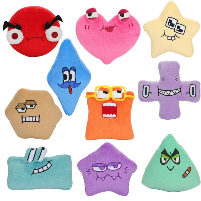 

1/5/10pcs Alphabet Lore Plush Toy Shape Star Heart 10 Styles Animal Plushie Education Doll For Kid Adult Birthday Christmas Gift