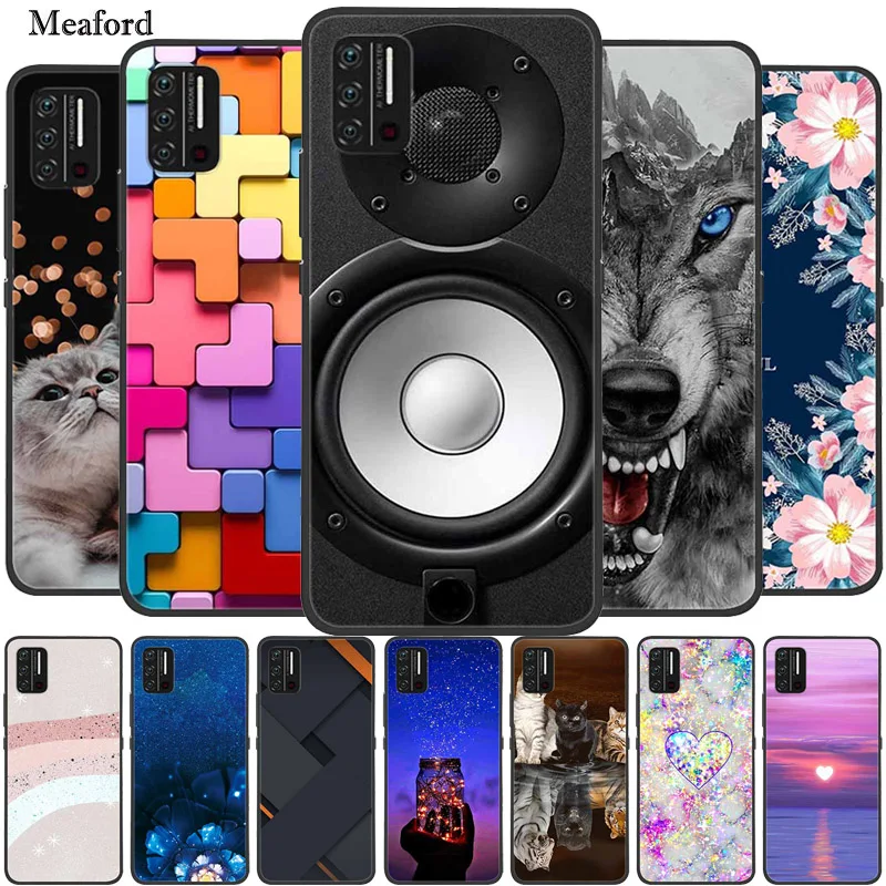 for umidigi a7s case a7 pro colorful silicone tpu soft cover phone case for umidigi a7 pro shockproof bumper coque flower funda free global shipping