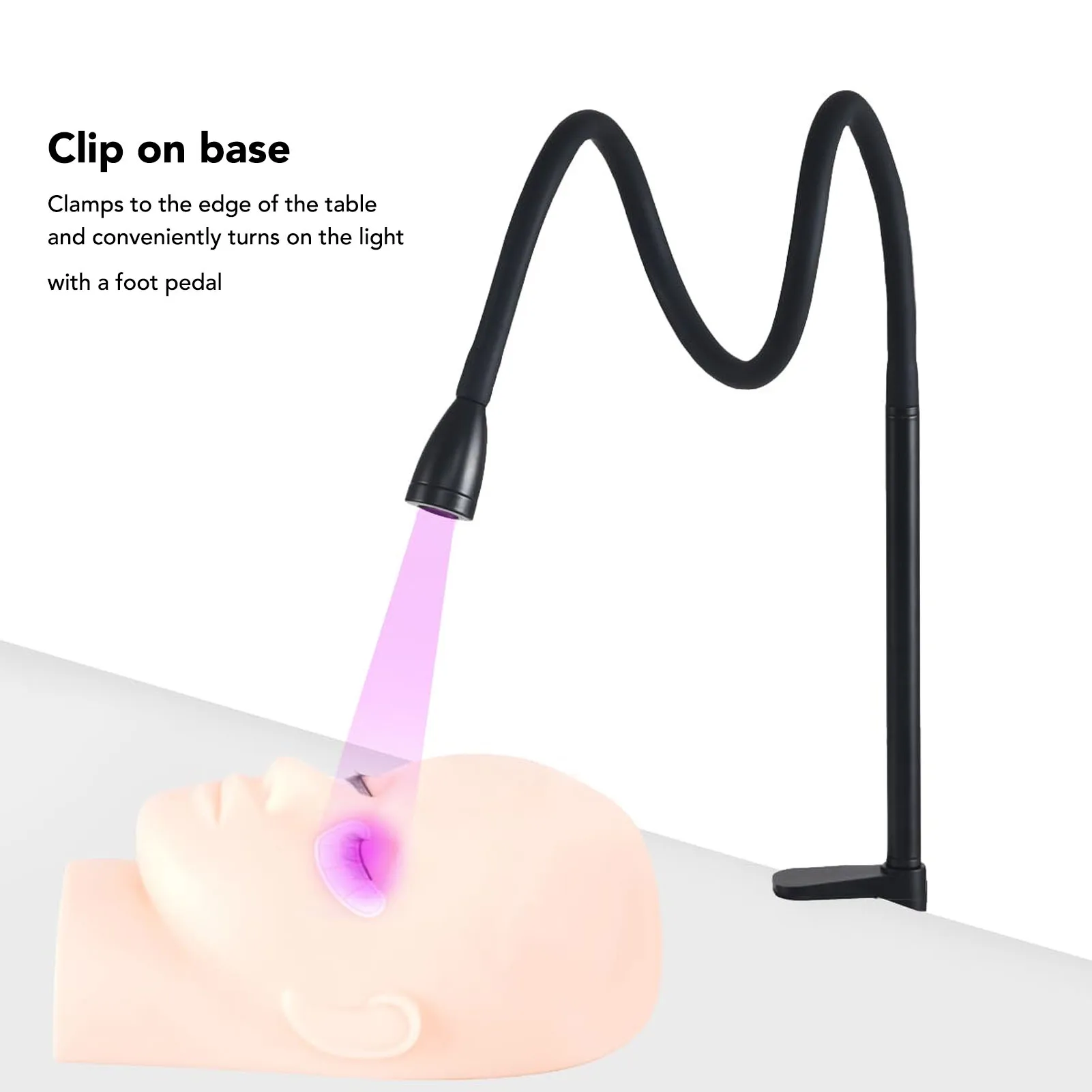 УФ-лампа ZK20 для наращивания ресниц от 395 до 400 нм УФ-светодиодная лампа на гибкой