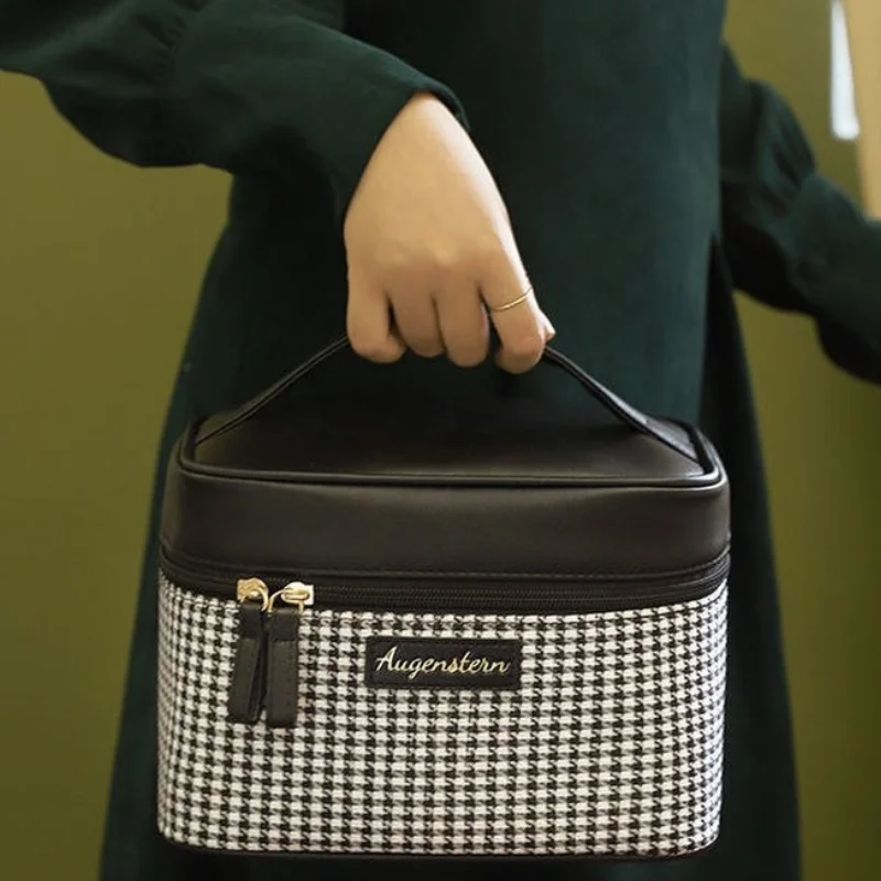 

Многофункциональная женская косметичка, Кожаные Дорожные несессеры для косметики, органайзер на молнии, чехол для косметики, сумочка для т...