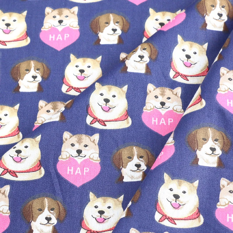 Хлопковая саржевая ткань для детей и собак хлопковая пэчворка шитья сделай сам
