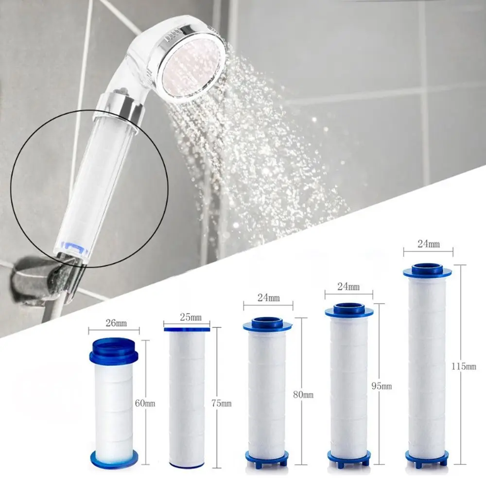 

Bathroom Accessory Replacement Filters PP Cotton Cartridge Shower Head Filter Propeller Detachable Filter Cartridge