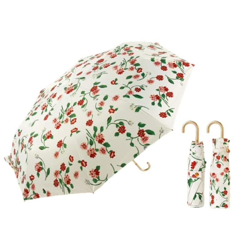 

8 Ribs Windproof Umbrella Sun-Shade Windproof Travel Umbrellas for Lady Women
