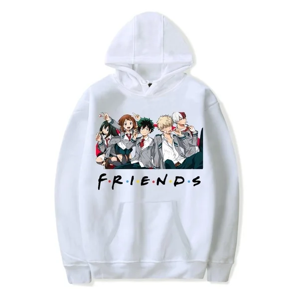 

Friends Oversized Hoodie Sweatshirt Women Men My Hero Academia Friends Polerone Bluza Damska Korean Clothe Streetwear Sweatshirt