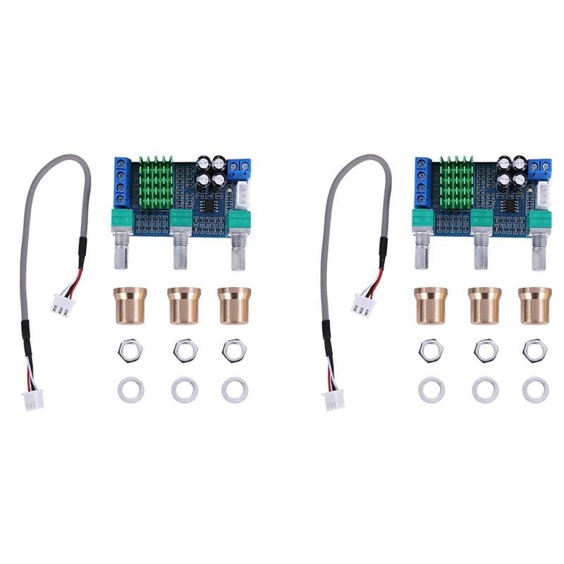 

2X Dc 12V To 24V 2X80W Xh-M567 Dual Channel Digital Amplifier Board High And Low Adjust On-Board Operational Amplifier