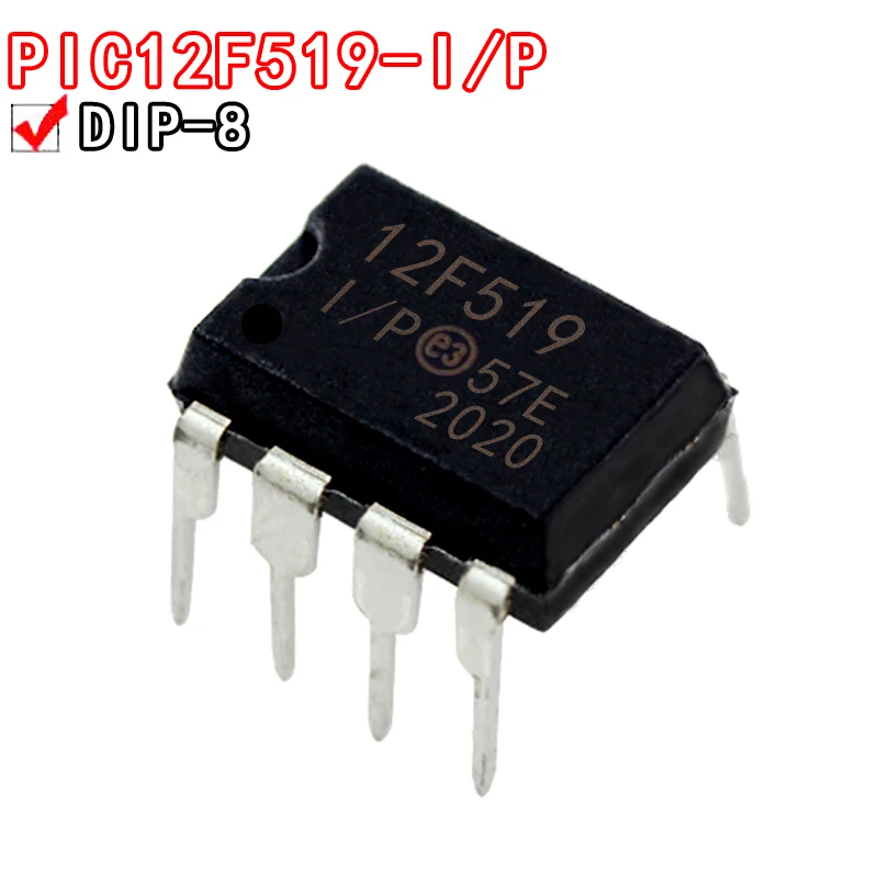 2 шт. Φ/P PIC12F609/P PIC12F519-I/P DIP-8 PIC12F519 PIC12F609 PIC12C671-04 DIP8