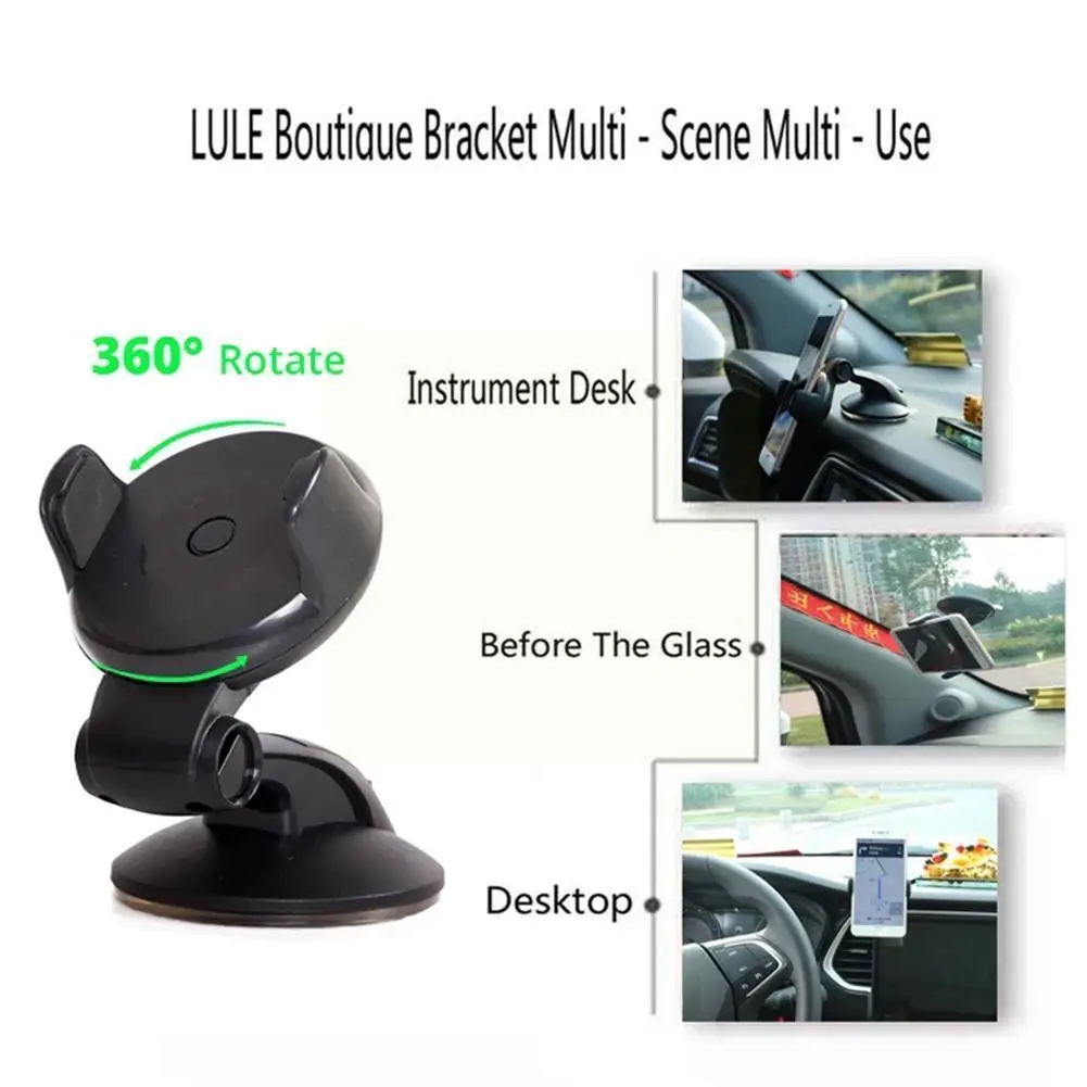 

Universal Mobile Car Phone Holder For Phone in Car Holder Windshield Cell Stand support smartphone voiture Suporte Porta Ce P4I5