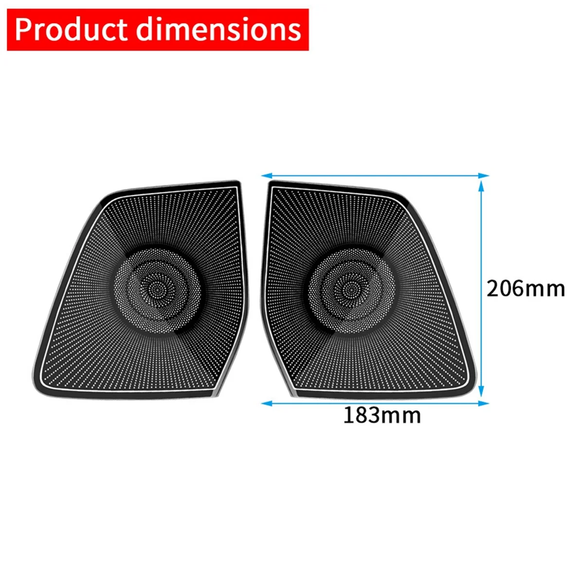 Автомобильная крышка громкоговорителя для передней двери из нержавеющей стали