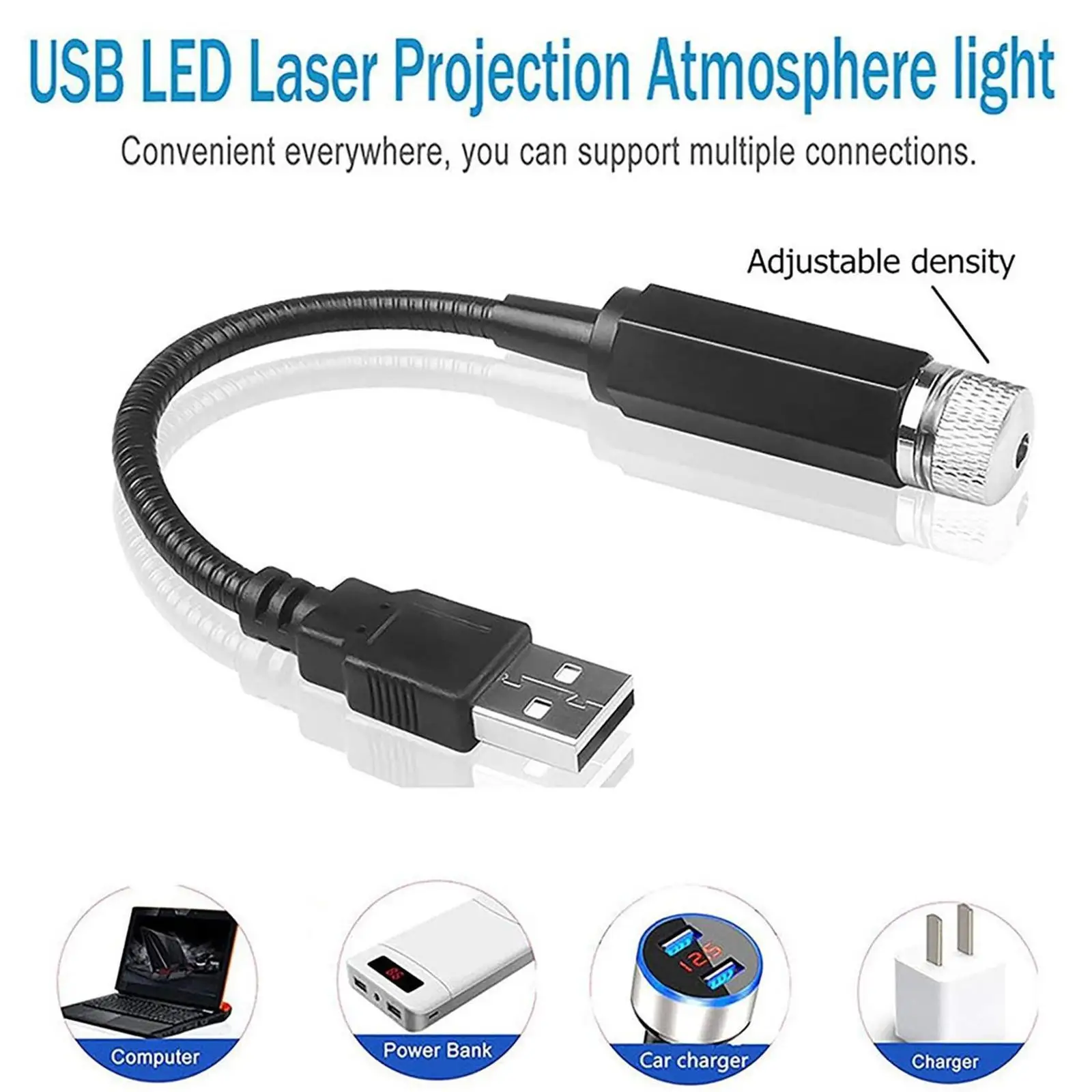 

Projector Atmosphere Lamp Mini LED Bedroom Roof Star Night Light USB Decorative Adjustable For Auto Roof Room Ceiling Decor
