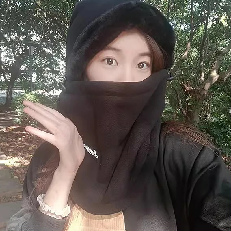 Панамские мужские и женские осенне-зимние велосипедные шапки с шейным ремешком