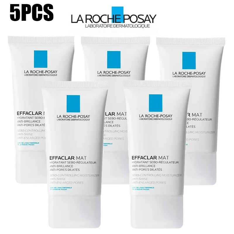 

5PCS La Roche-Posay Effaclar Mat Oil-free Matt Moisturizing Cream Suitable for Oily Skin Reduces Oil and Pores Moisturizes 40ML