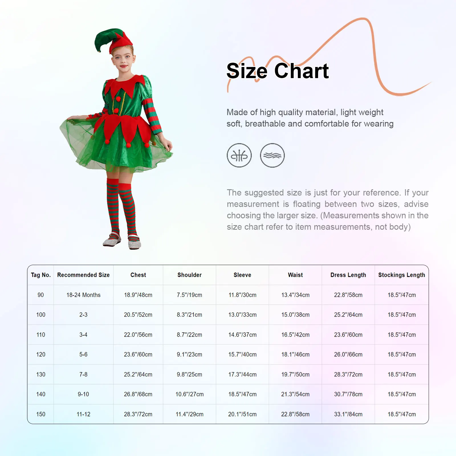 Новый рождественский наряд для девочек комплект Санта-Клауса рождественское