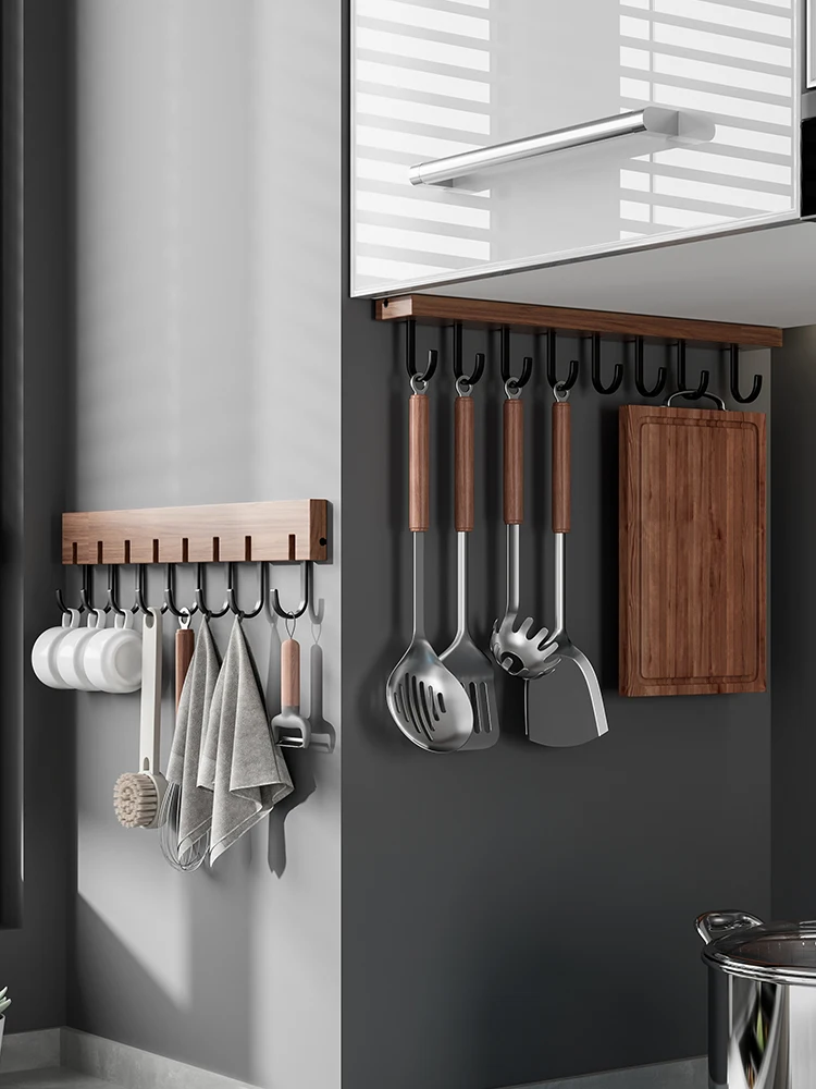 Кухонный крючок без перфорации подвесная настенная подставка