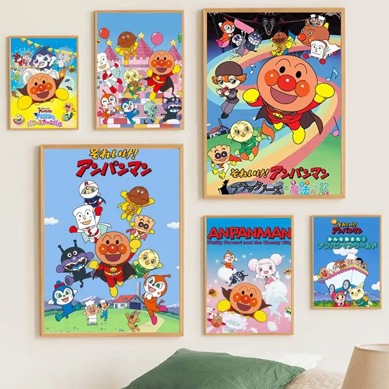 

Постер аниме A-Anpanman, принты, настенные картины, украшение для гостиной и дома