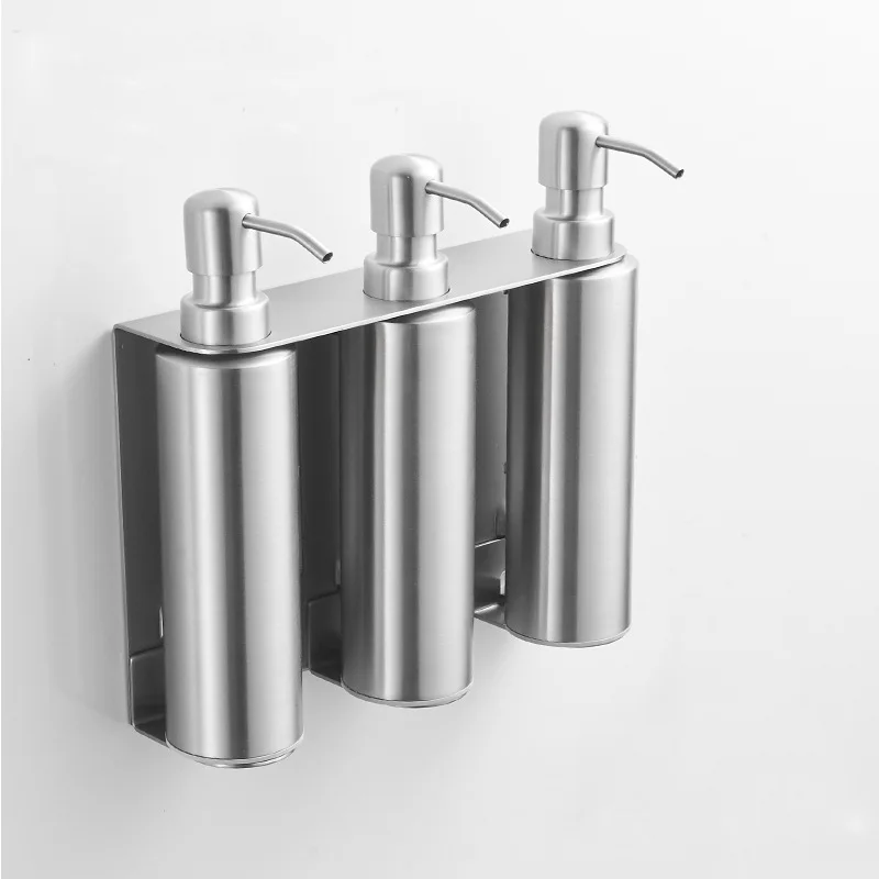 Диспенсер для жидкого мыла бутылка из нержавеющей стали SS 304 настенное крепление