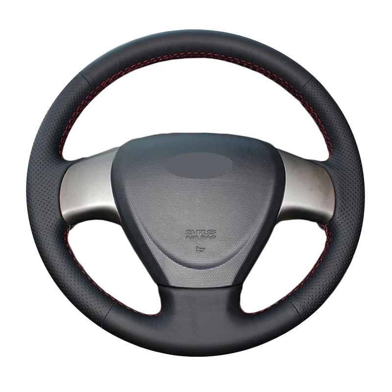 

Hand Sewing Car Steering Wheel Cover Wrap For Chery A3 M11 M12 H 2011 2012 Cow True Leather Suede Beige Dark Gray HandBar