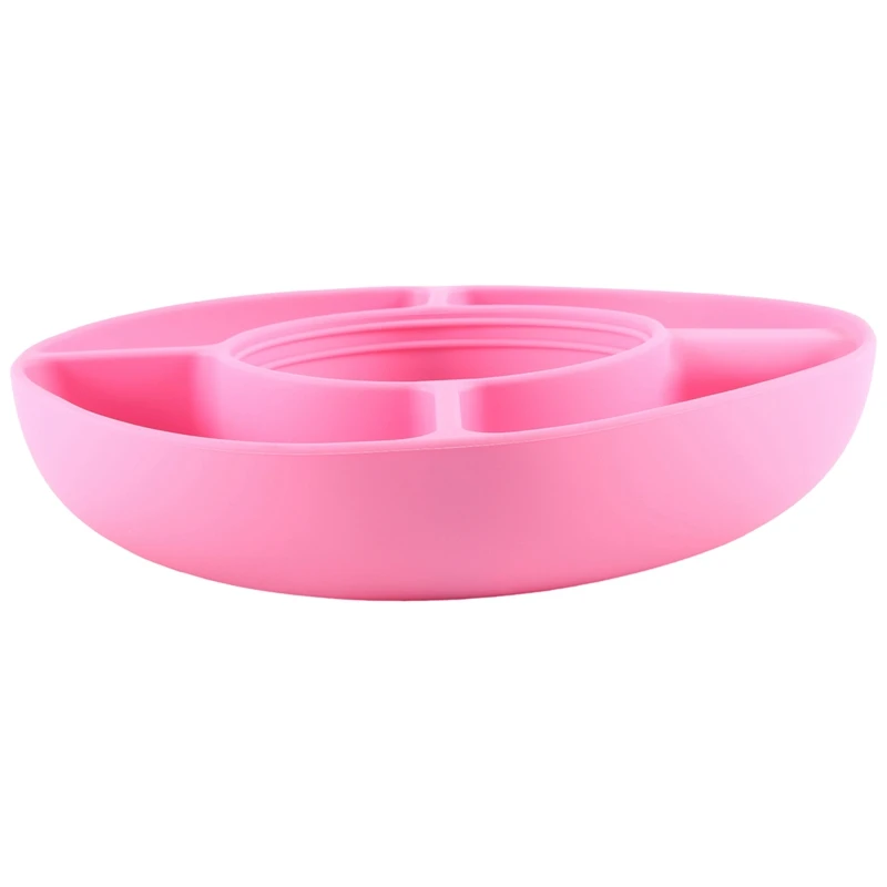 

Силиконовое кольцо для закусок для Кубка Стэнли, 40 унций, контейнер для закусок, многоразовые блюдца для закусок с 4 отделениями, легко использовать, розового цвета