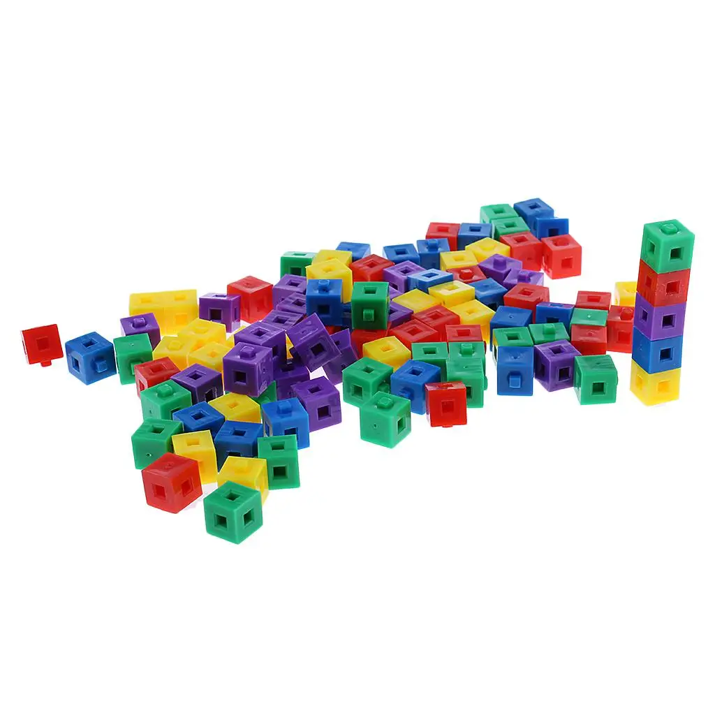 

100Pcs Educational Games Block Montessori Sensory Exercise Creativity