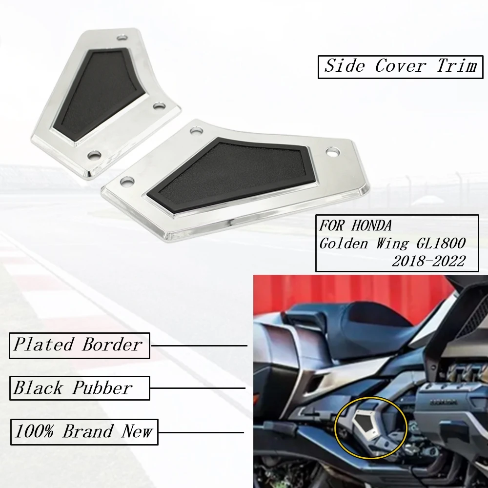 

GL1800 мотоциклетные хромированные поворотные Чехлы для маятниковых рычагов боковая Обложка защитная накладка для моделей Honda 2018- Up Goldwing GL1800