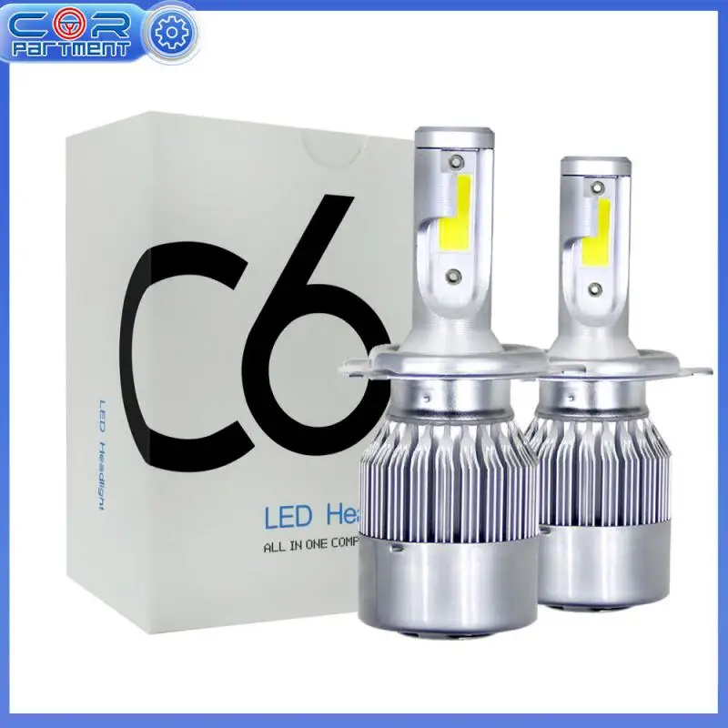 

1Pair H4 Led Car Headlight Lights Kits 72W 8000LM HB2 9003 6000K White Super bright LED Headlight Hi/Lo Power Bulbs Accessories