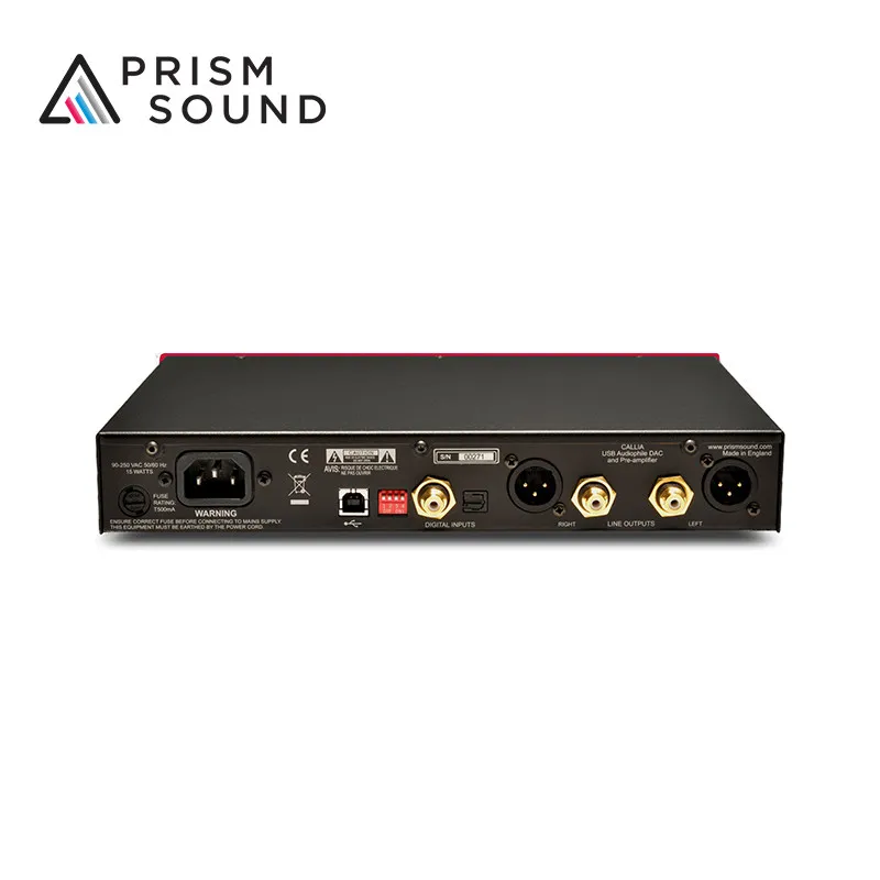 Фото Аудиофильский ЦАП-предусилитель и усилитель для наушников Prism Sound CALLIA RED №2