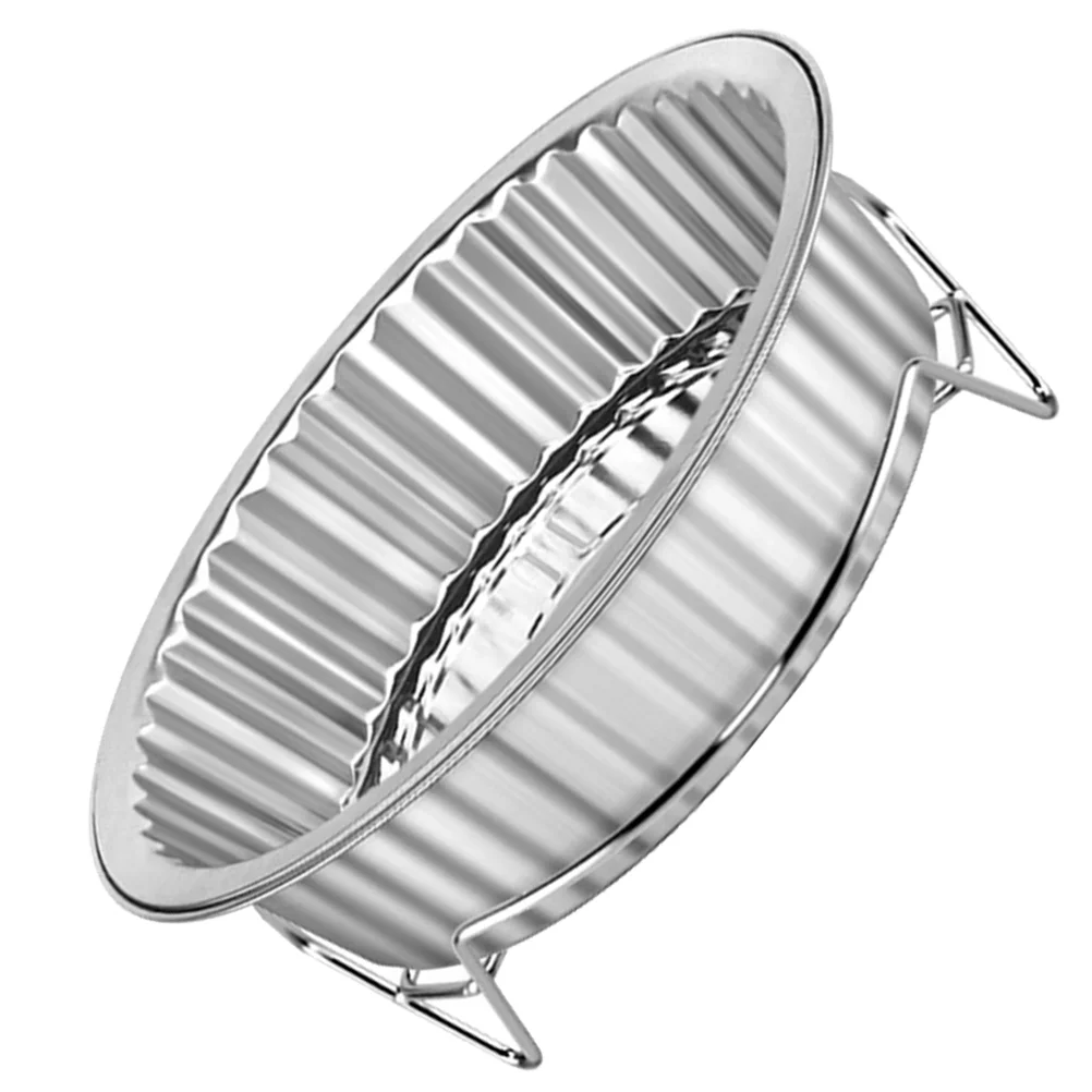 

Pot Steel Stainless Steamer Ramen Rack Cooking Metal Cooling Round Trivet Soup Corrugated Kitchen Pasta Noodle Wire