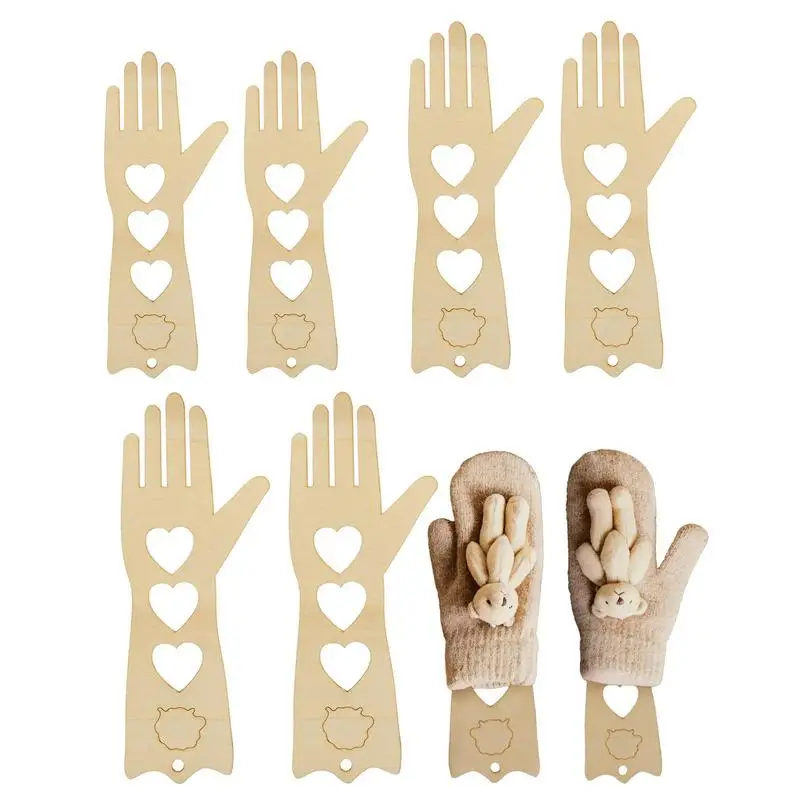 

Crochet Gloves Display Mold 6 Pieces Gloves Blockers Wood Gloves Blocker For Knitting Handmade Knit Glove Form Stretchers Crafts