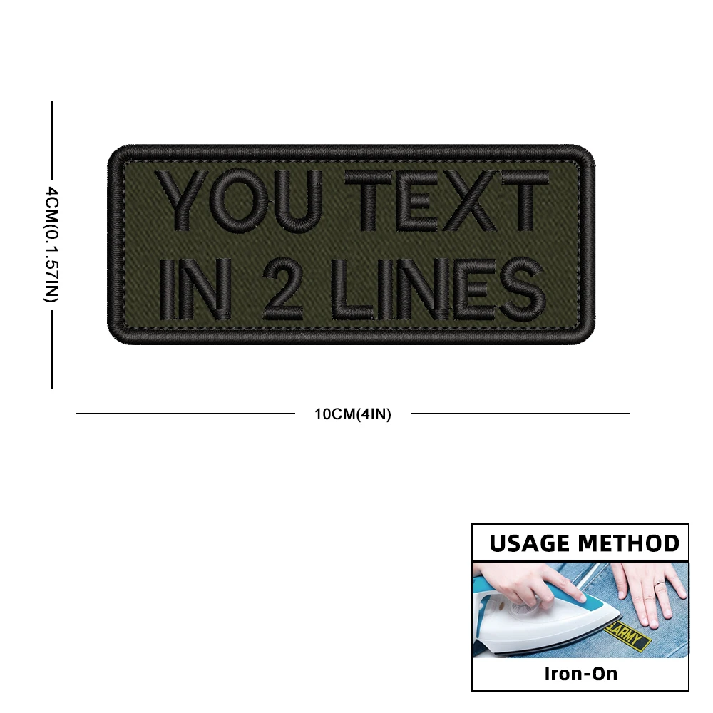 Индивидуальные персонализированные нашивки с номером и именем на заказ в