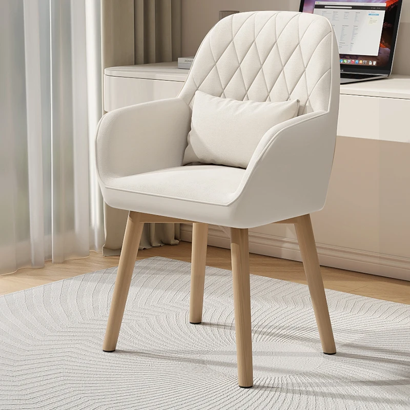 

Luxury Pu Leather Dining Chairs Nordic Bedroom Dresser Salon Dining Chairs Design Modern Silla Comedor Home Furniture WK50CY