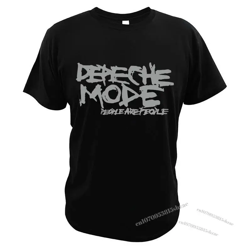 

Depeche-Mode People Are People T-Shirt English Electronic Music Band Tee Casual Summer 100% Cotton Essential Top EU Size