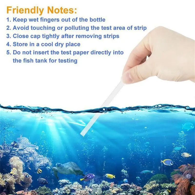 50 шт. тест-полоски аммиака для аквариума