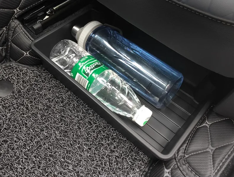 Для VW Atlas Teramont 2017-2021 автомобильный ящик для хранения под сиденьем фетровая ткань